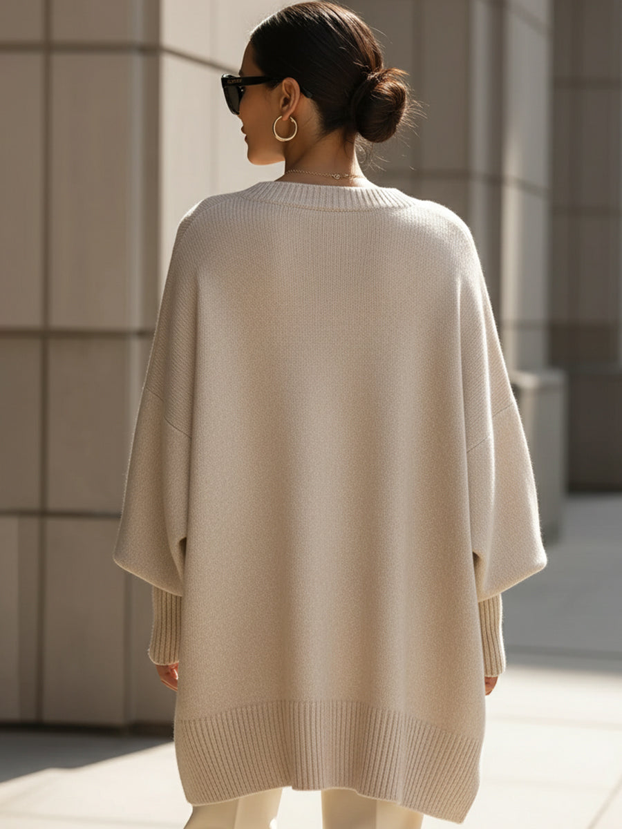Olivia | Oversized Knit Jumper Dress Drop Shoulder