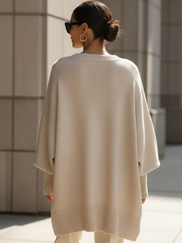 Olivia | Oversized Knit Jumper Dress Drop Shoulder