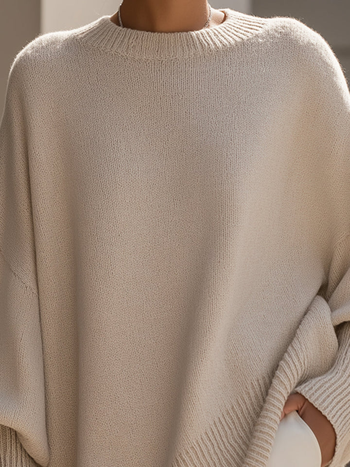 Lila womens oversized knit jumper dress