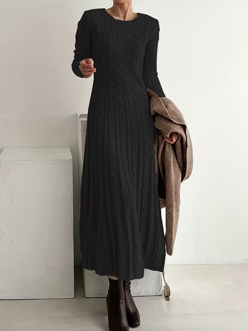 Sienna | Cable Knit Jumper Maxi Dress