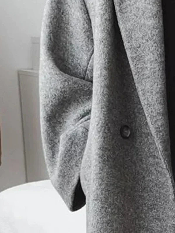 Amelia | Double Breasted Oversized Wool Coat