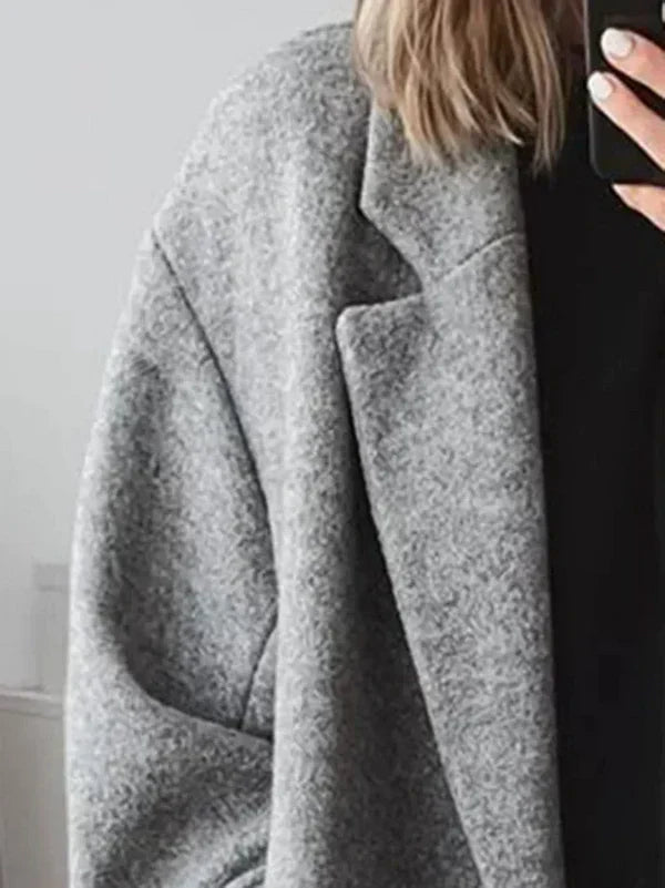 Amelia | Double Breasted Oversized Wool Coat