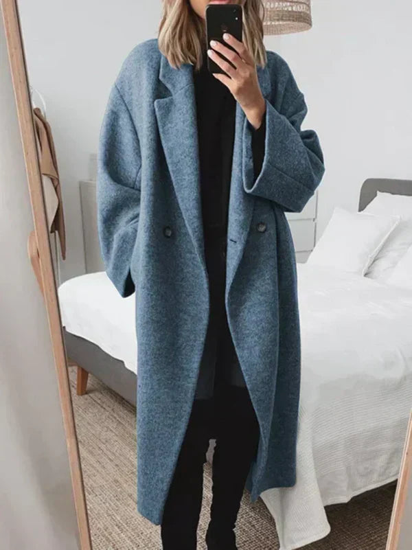 Amelia | Double Breasted Oversized Wool Coat