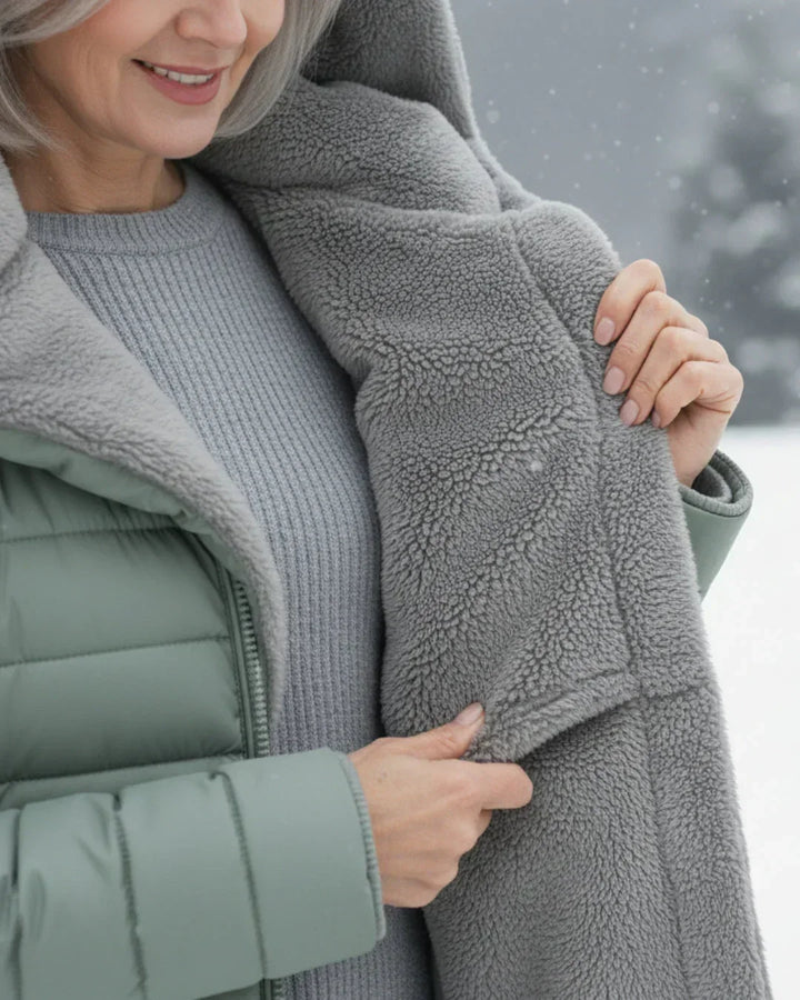 Florence | Hooded Quilted Puffer Jacket with Faux Fur Trim