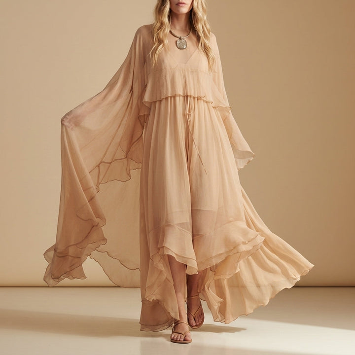 Felicity | Tiered Chiffon Maxi Dress
