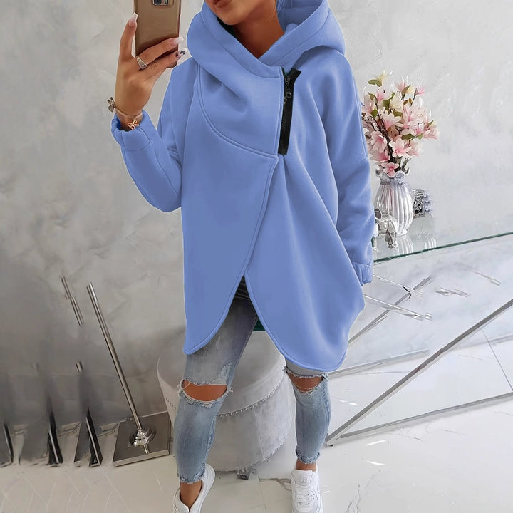 Millie | Zip Hooded Relaxed Fit Sweatshirt