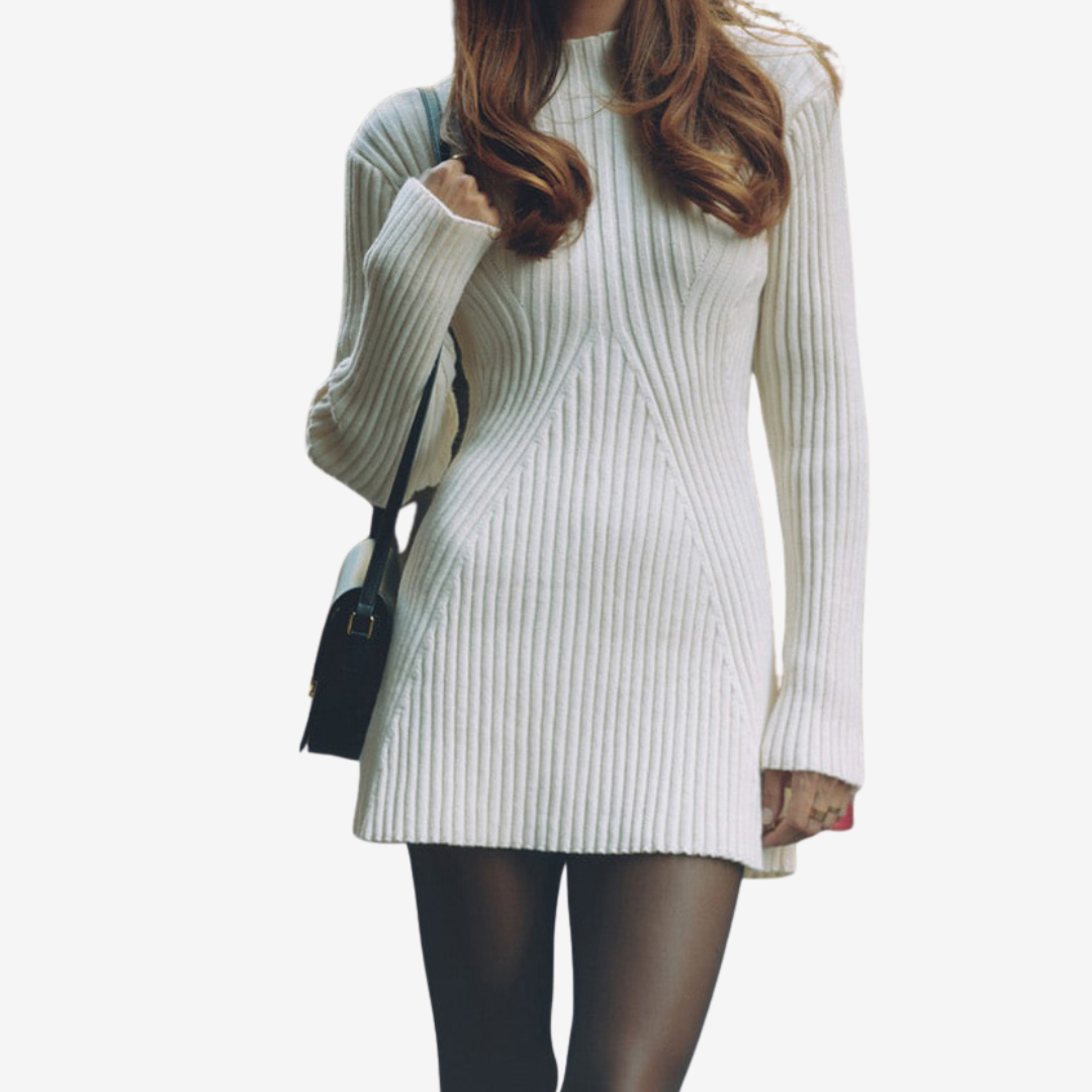 Evie | Knit Mini Sweater Dress