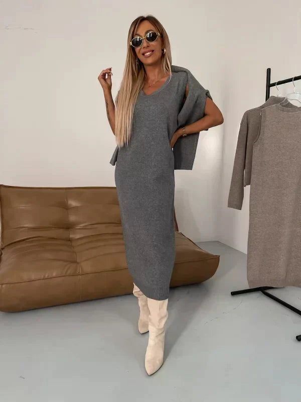Rosa womens knitted two-piece midi set