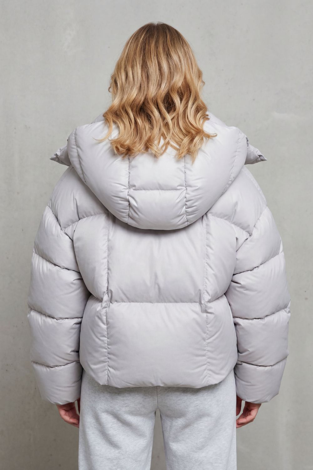 Hattie | Cropped Hooded Zip Puffer Jacket