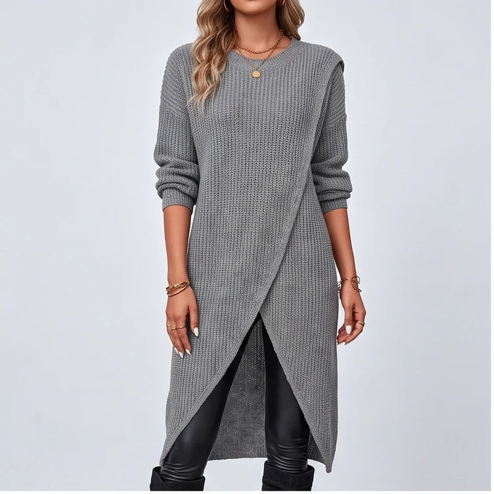 Amelia | Knit Wrap Jumper Dress