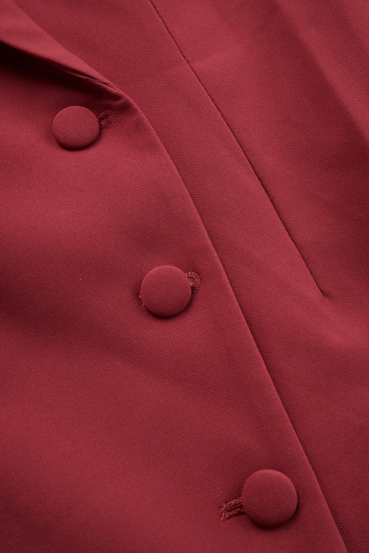 Bronte | Collared Fitted Midi Blazer Dress