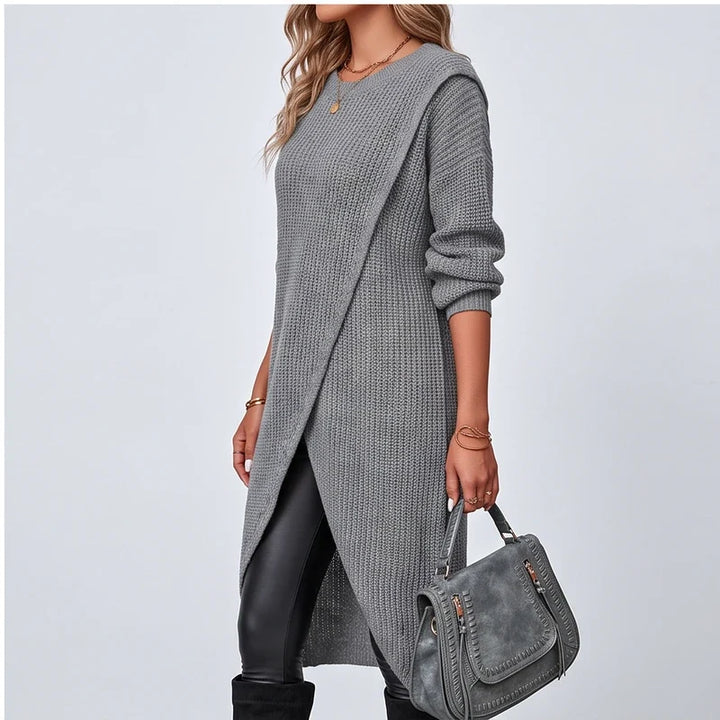 Amelia | Knit Wrap Jumper Dress