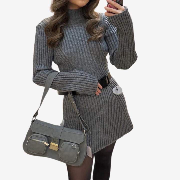 Evie | Knit Mini Sweater Dress
