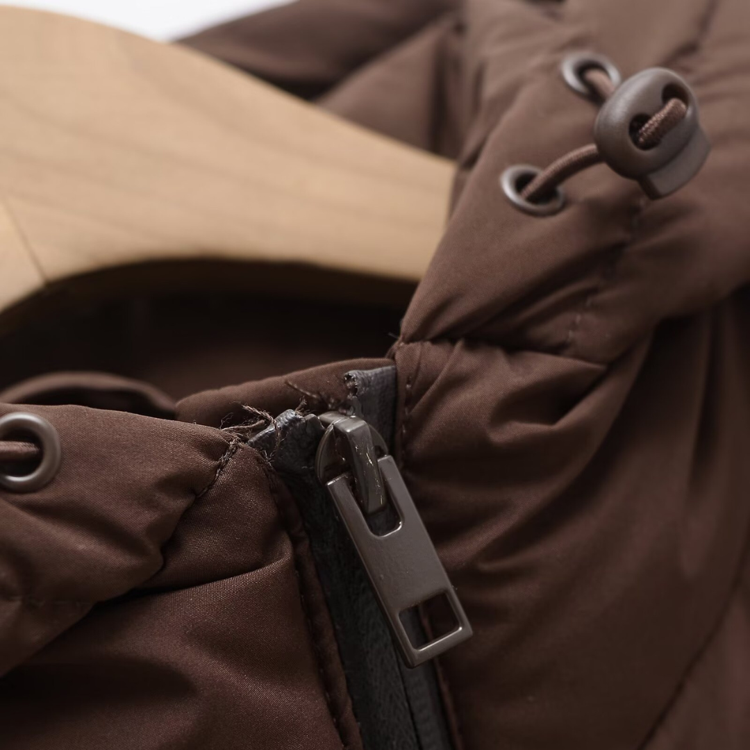Bronte | Quilted Hooded Zip Long Sleeve Jacket
