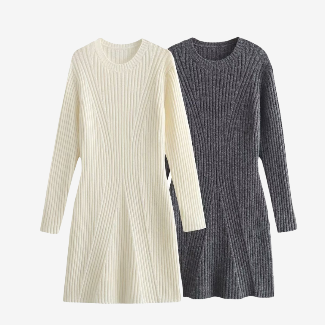 Evie | Knit Mini Sweater Dress