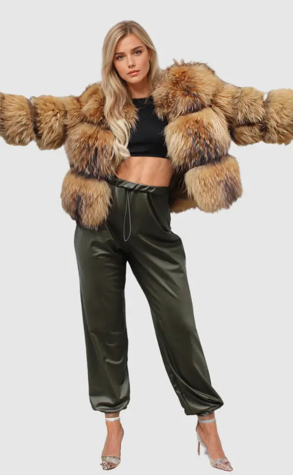 Alice | Womens Relaxed Fur Panelled Jacket