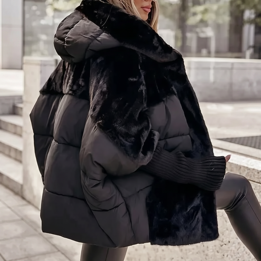 Freya | Oversized Quilted Puffer Jacket Hooded