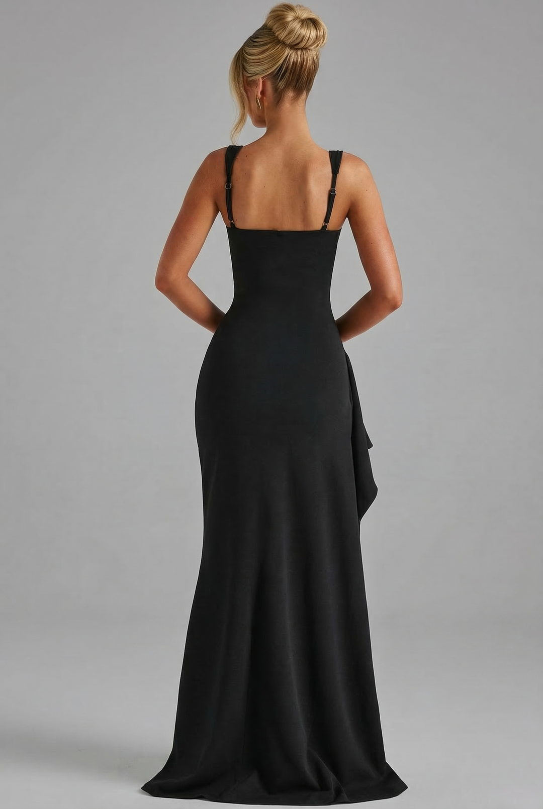 Amelia | Wedding Guest Sleeveless Ruched Maxi Dress