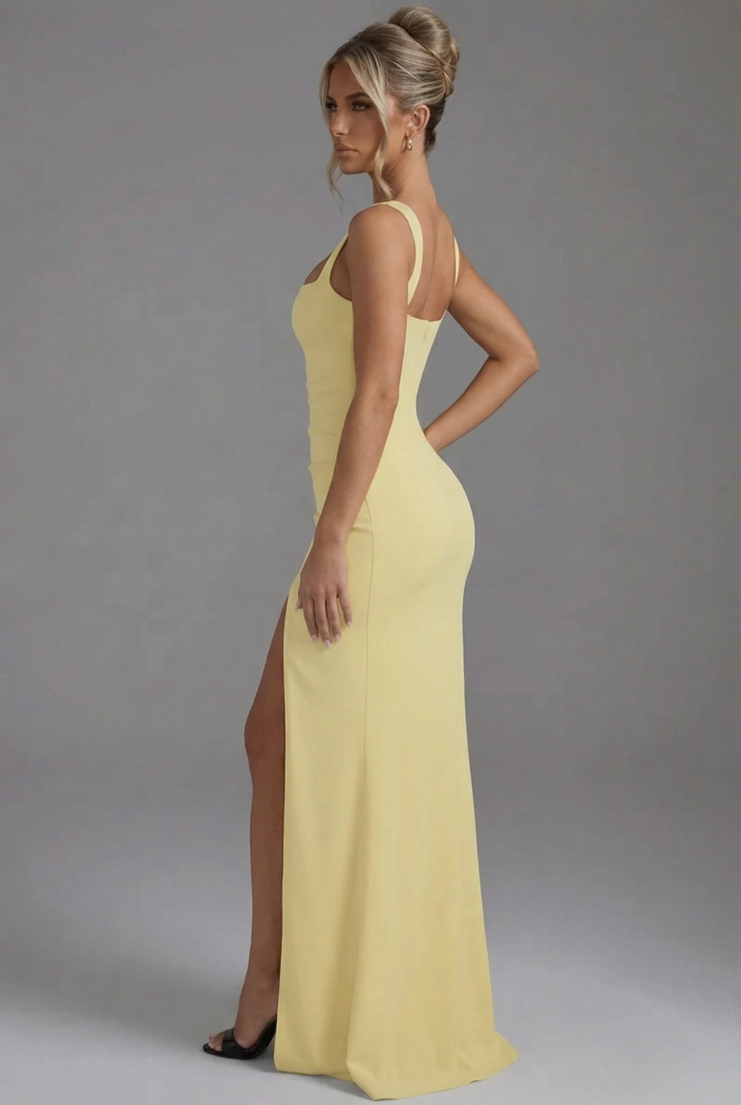 Amelia | Wedding Guest Sleeveless Ruched Maxi Dress