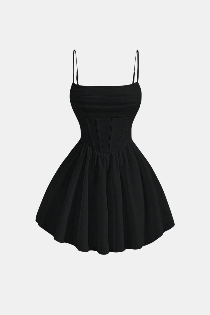 Arabella | Corset Pleated Cocktail Party Mini Dress