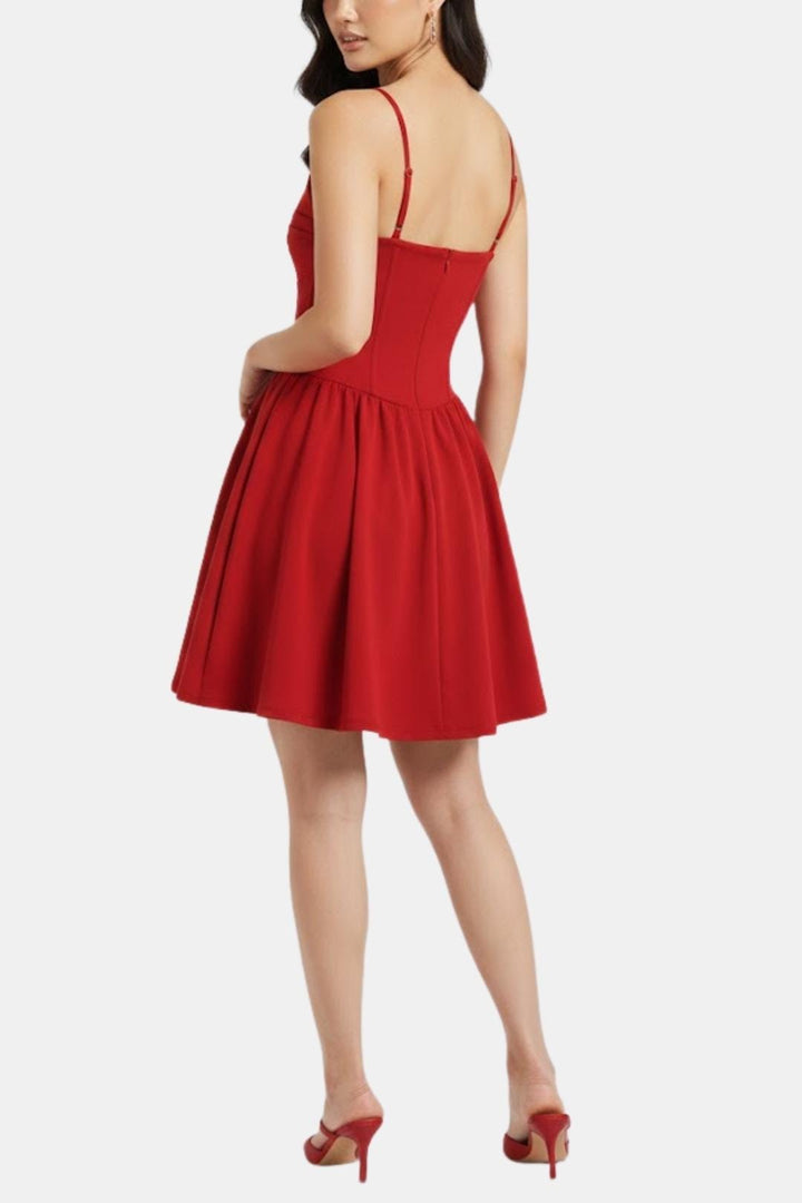 Arabella | Corset Pleated Cocktail Party Mini Dress