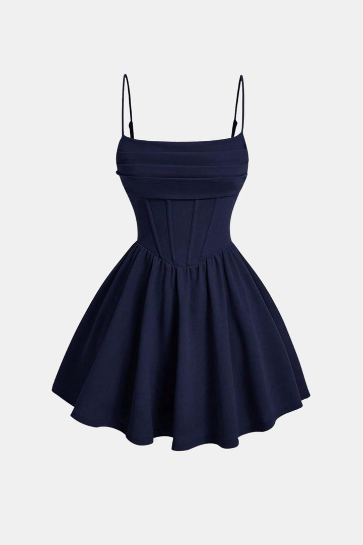 Arabella | Corset Pleated Cocktail Party Mini Dress