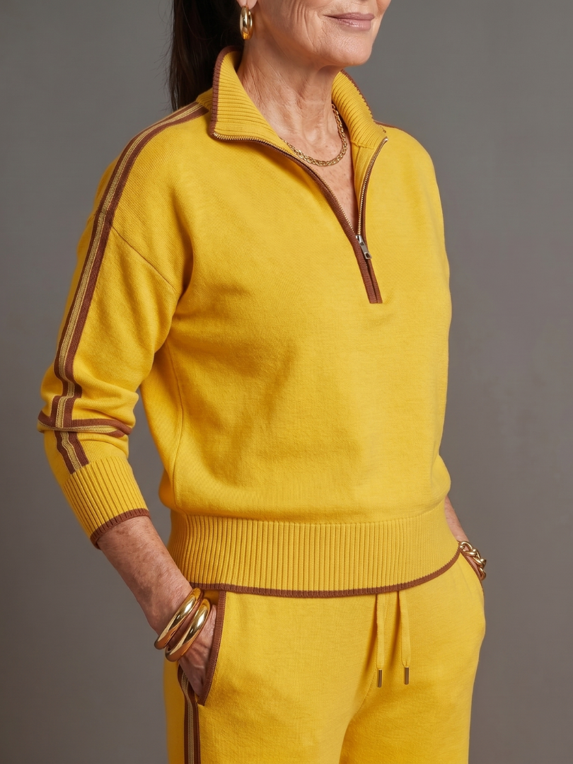 Arabella | Womens Quarter Zip Long Sleeve Collared Jumper