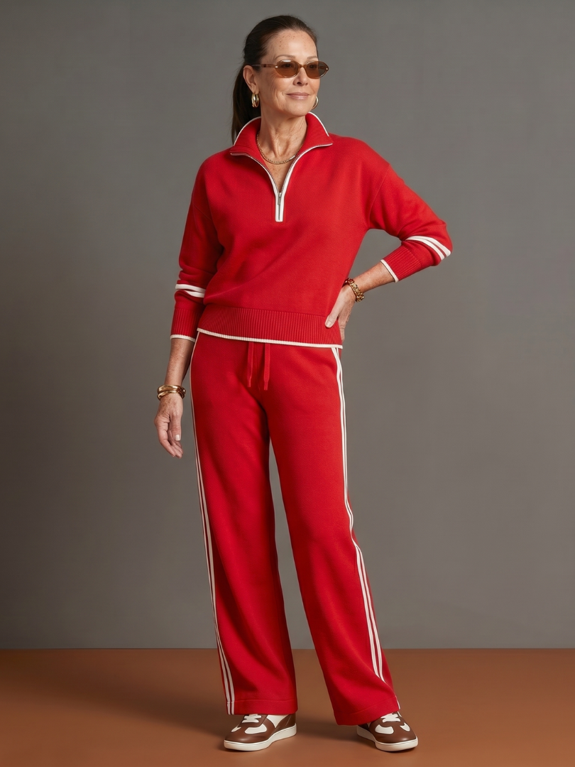 Arabella | Womens Quarter Zip Long Sleeve Collared Jumper