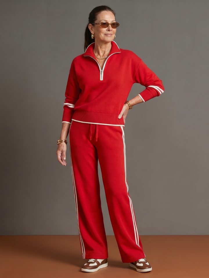 Arabella | Womens Quarter Zip Long Sleeve Collared Jumper