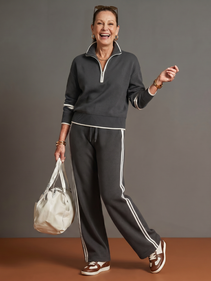Arabella | Womens Quarter Zip Long Sleeve Collared Jumper