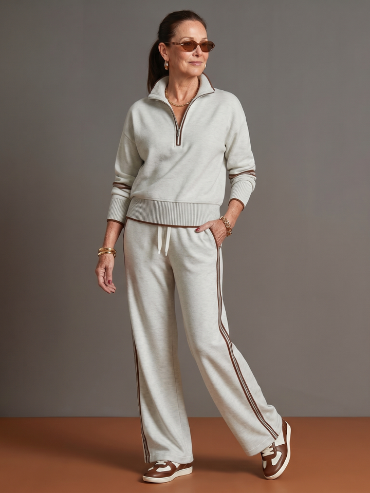 Arabella | Womens Quarter Zip Long Sleeve Collared Jumper