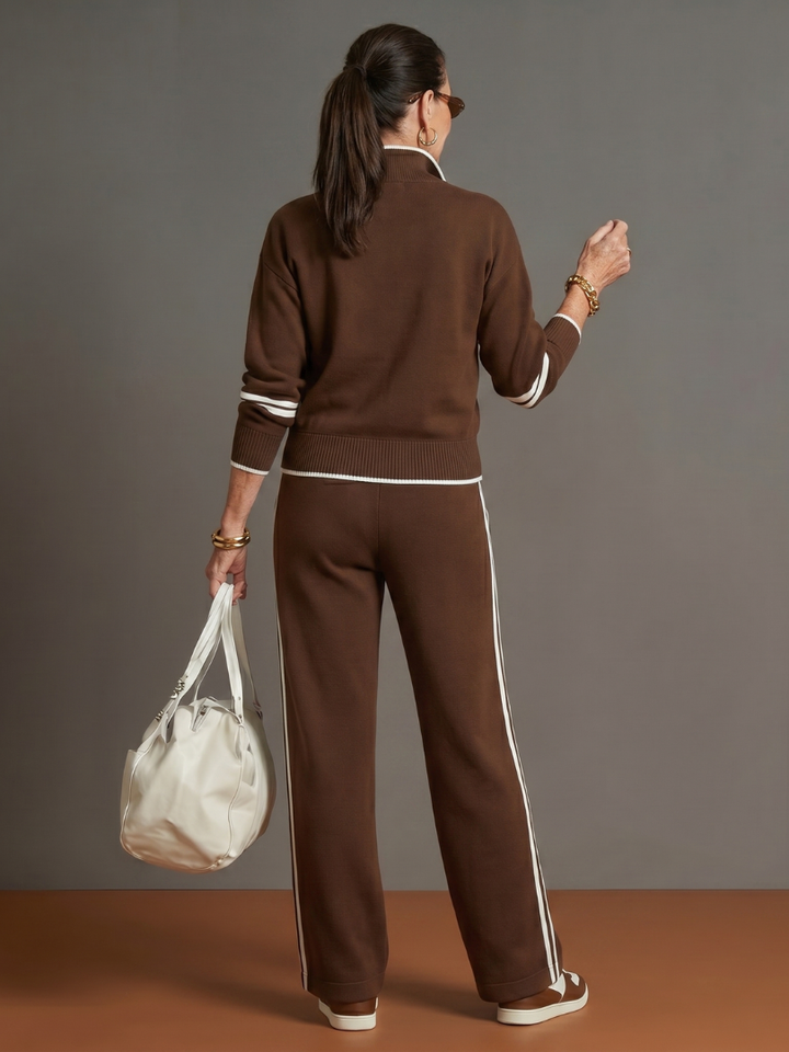 Arabella | Womens Quarter Zip Long Sleeve Collared Jumper