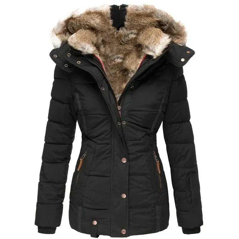 Bronte | Womens Hooded Quilted Winter Coat Parka