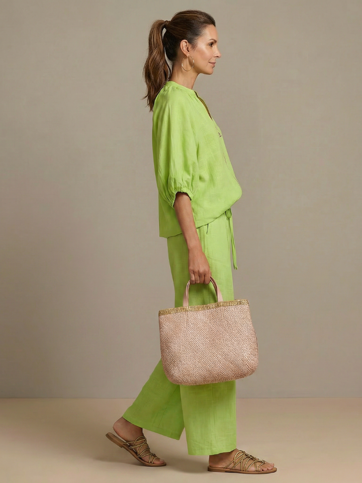 Bronte | Womens V Neck Zip Blouse Going Out Top