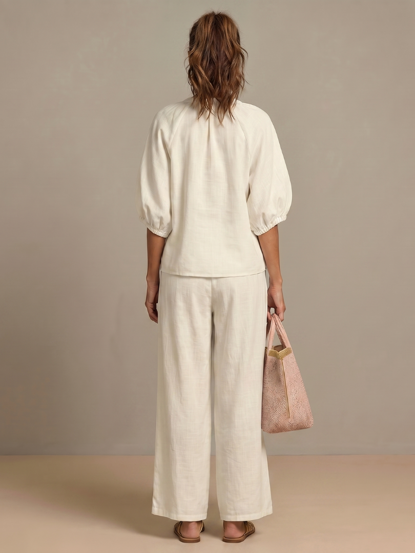 Bronte | Womens V Neck Zip Blouse Going Out Top