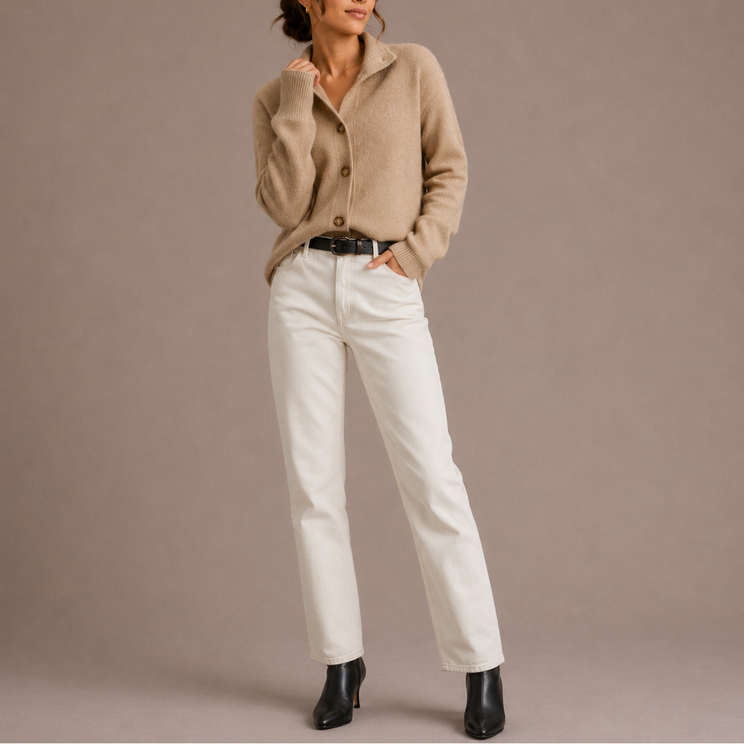 Evie | Collared Cardigan Long Sleeve Relaxed Fit