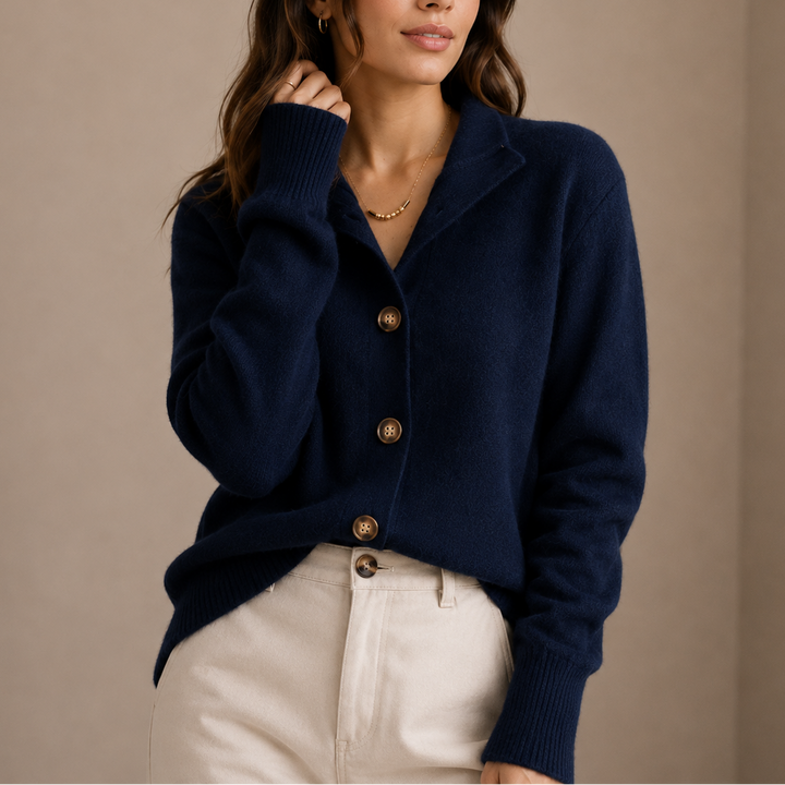 Evie | Collared Cardigan Long Sleeve Relaxed Fit