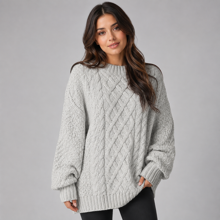 Rosie | Oversized Chunky Knit Jumper Dress