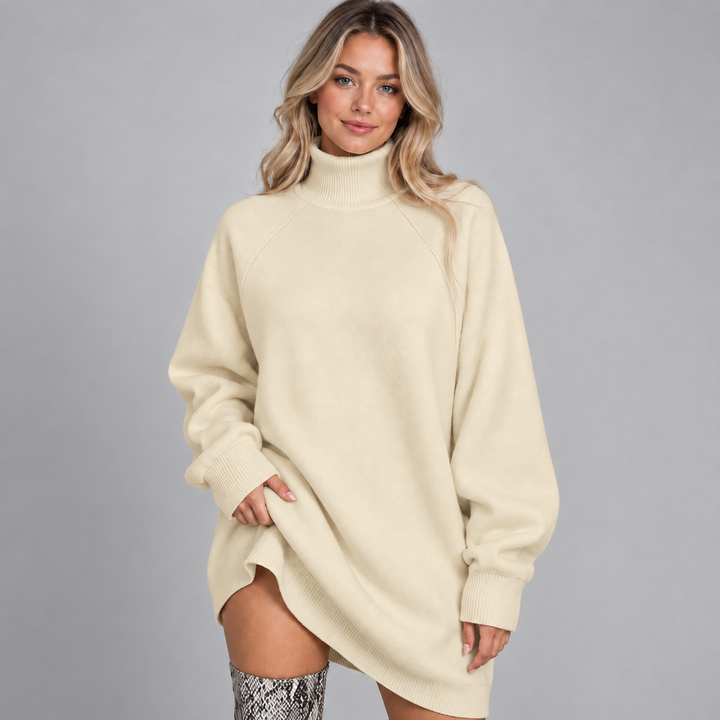 Cora | Oversized Turtleneck Jumper Dress