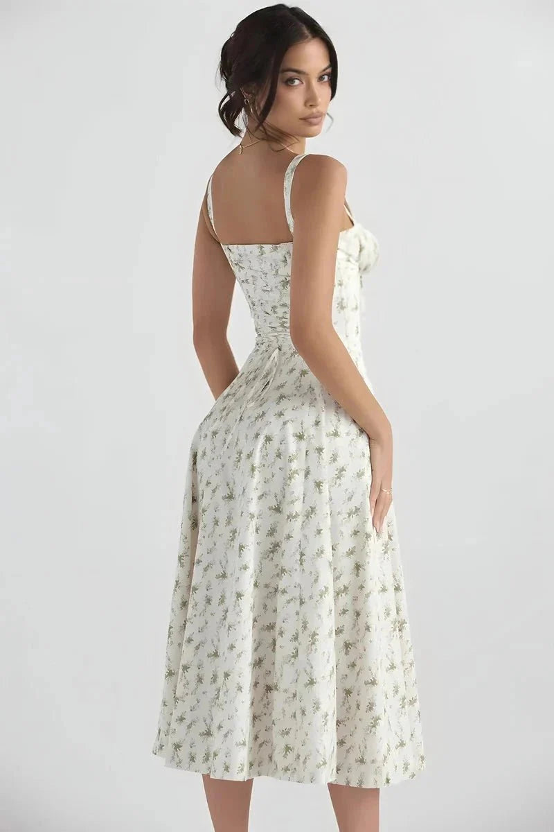 Clemmie | Sleeveless Summer Midi Dress