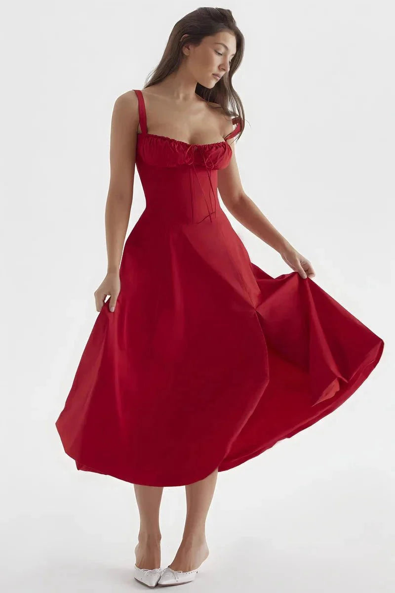 Clemmie | Sleeveless Summer Midi Dress