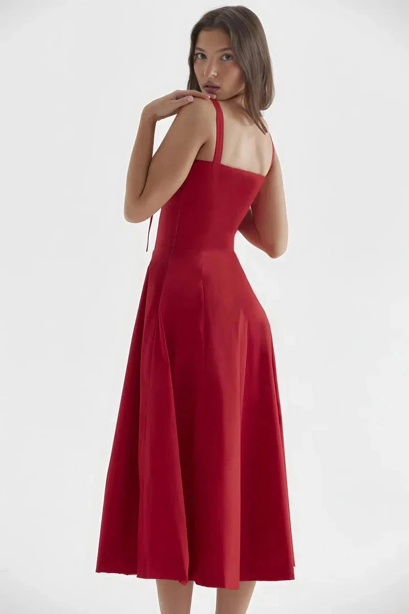 Clemmie | Sleeveless Summer Midi Dress