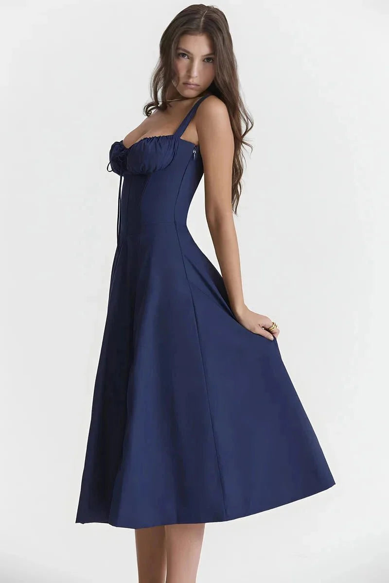 Clemmie | Sleeveless Summer Midi Dress