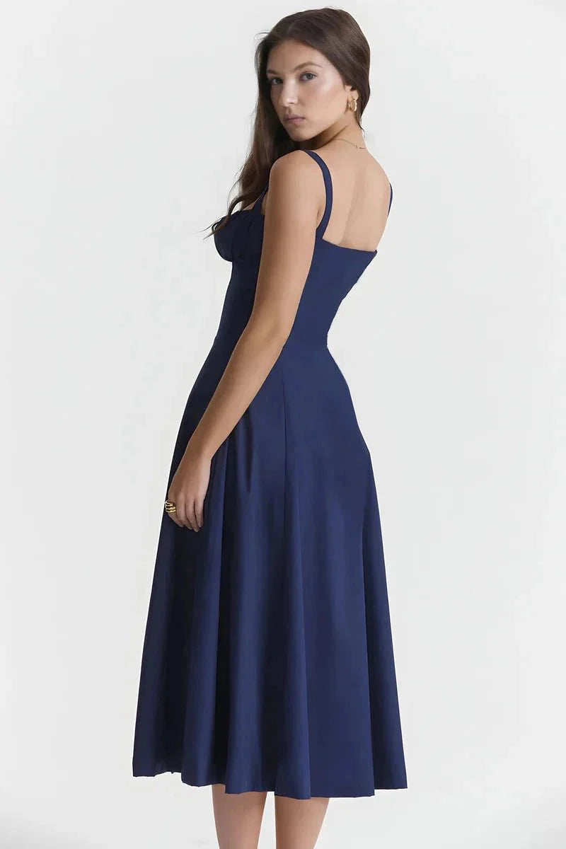 Clemmie | Sleeveless Summer Midi Dress