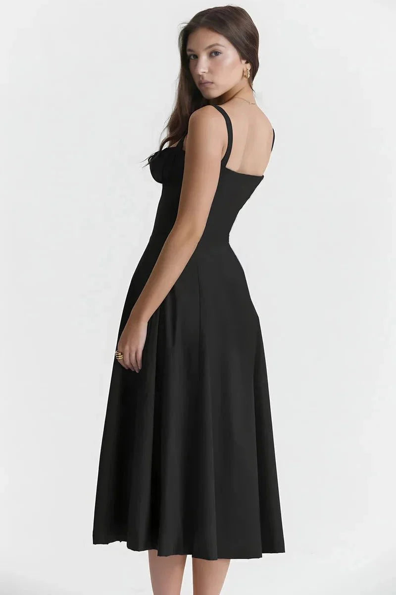 Clemmie | Sleeveless Summer Midi Dress