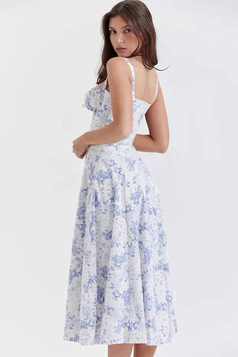 Clemmie | Sleeveless Summer Midi Dress
