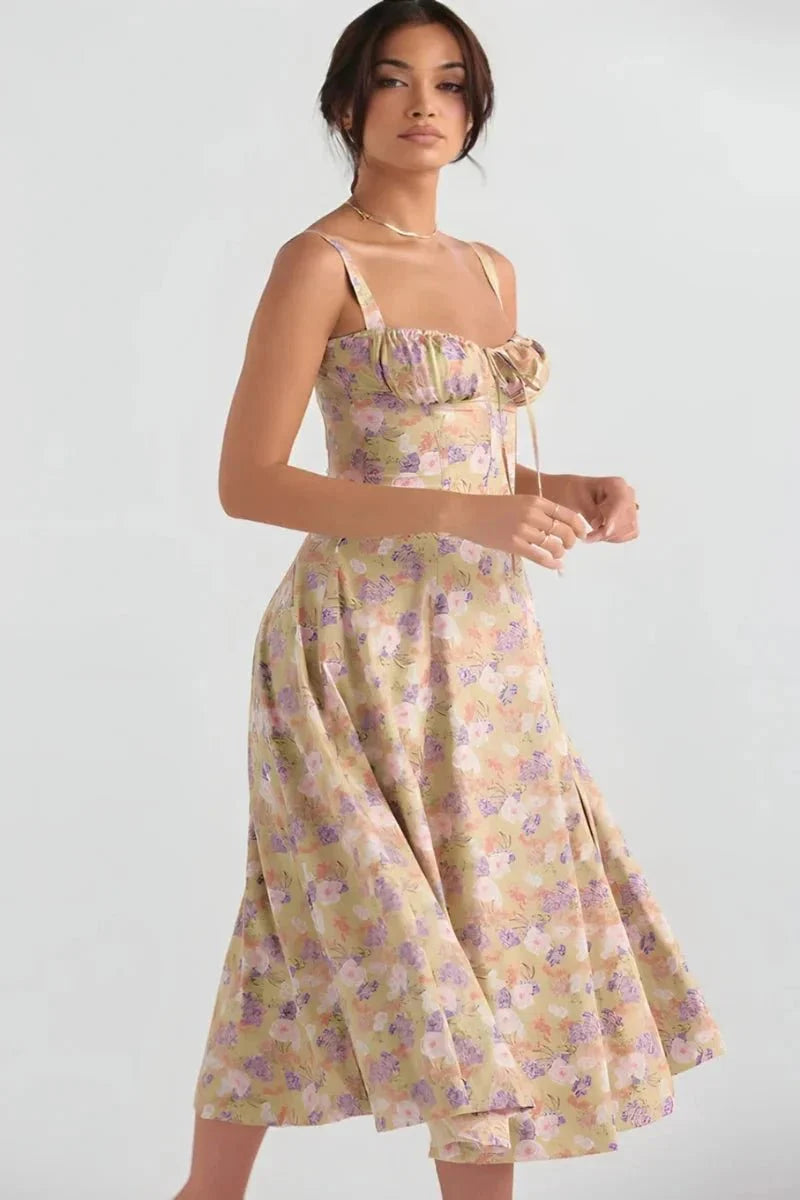 Clemmie | Sleeveless Summer Midi Dress