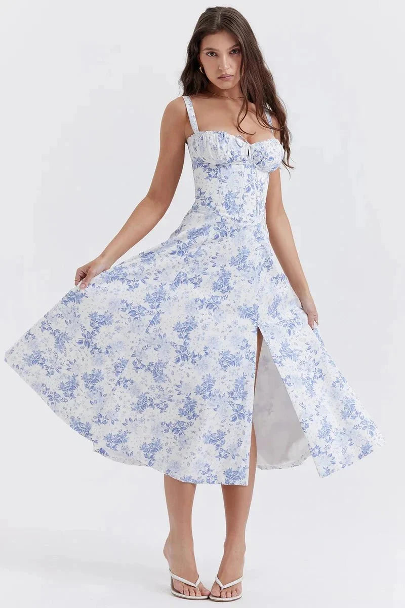 Clemmie | Sleeveless Summer Midi Dress