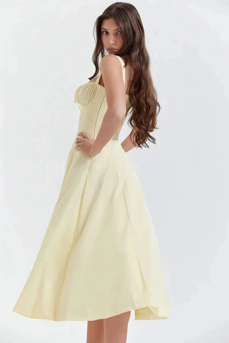 Clemmie | Sleeveless Summer Midi Dress