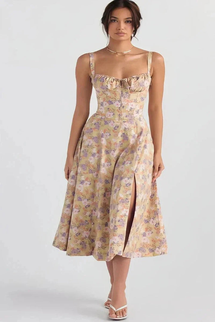 Clemmie | Sleeveless Summer Midi Dress